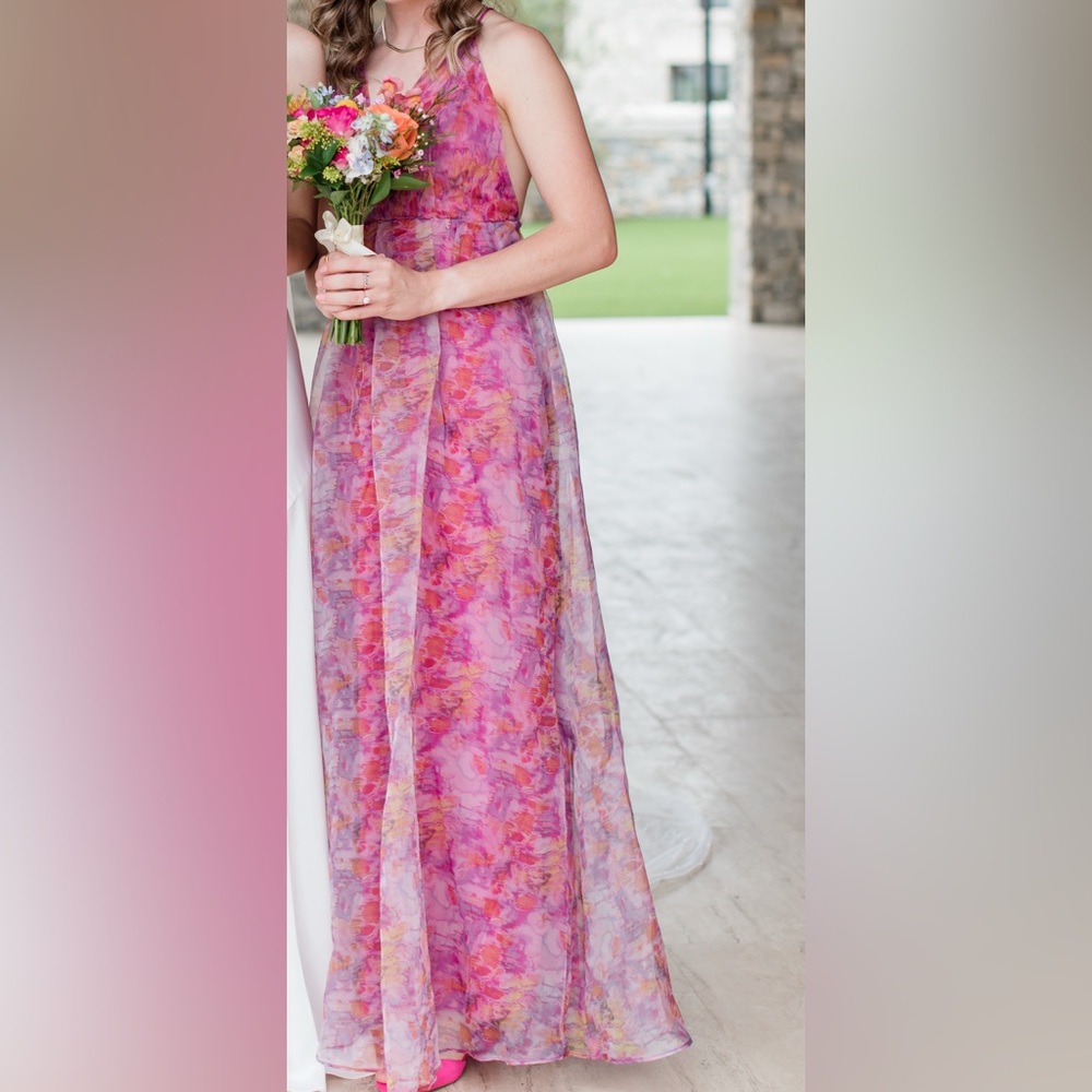 Lulu's Vibrant Pink and Purple Dress